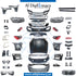G12 LCI M BODYKIT FIT 2016-UP COMPLET. HOOD, FENDERS, HEADLIGHT, STOPLIGHT, FRONT BUMPER, REAR BUMPER, SIDE SKIRT, AND EXHAUST